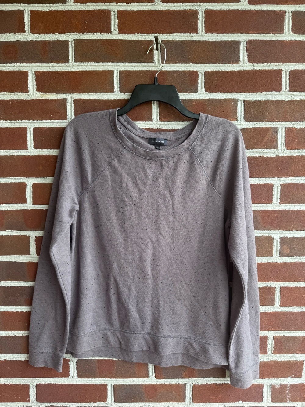 The Limited Speckled Taupe Crewneck Sweatshirt